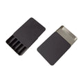Wholesale Food Safe Tinplate Child Resistant Case with Slide Top in Matte Black for 5-Pack 0.35g/0.5g Pill Containers 95x75x13mm
