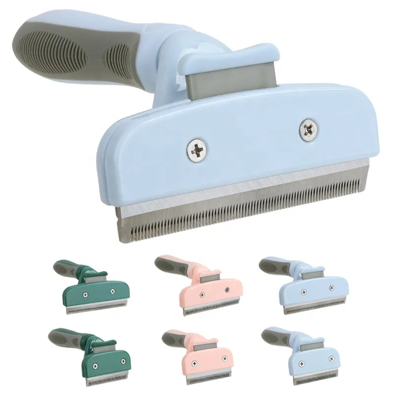 Factory Wholesale Self Cleaning Dog Deshedding Hair Brush Cat Pet Shedding Tool