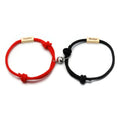 Red Rope Braided Jayden and Madge Couple Bracelet Custom Magnetic Bracelet