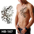 Hot Sale Customized Skull-head Horror Tattoo Sticker Temporary Stickers Tattoos Sticker