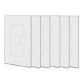 BLD Custom White Foam Light Switch Insulation Electrical Outlet Gasket