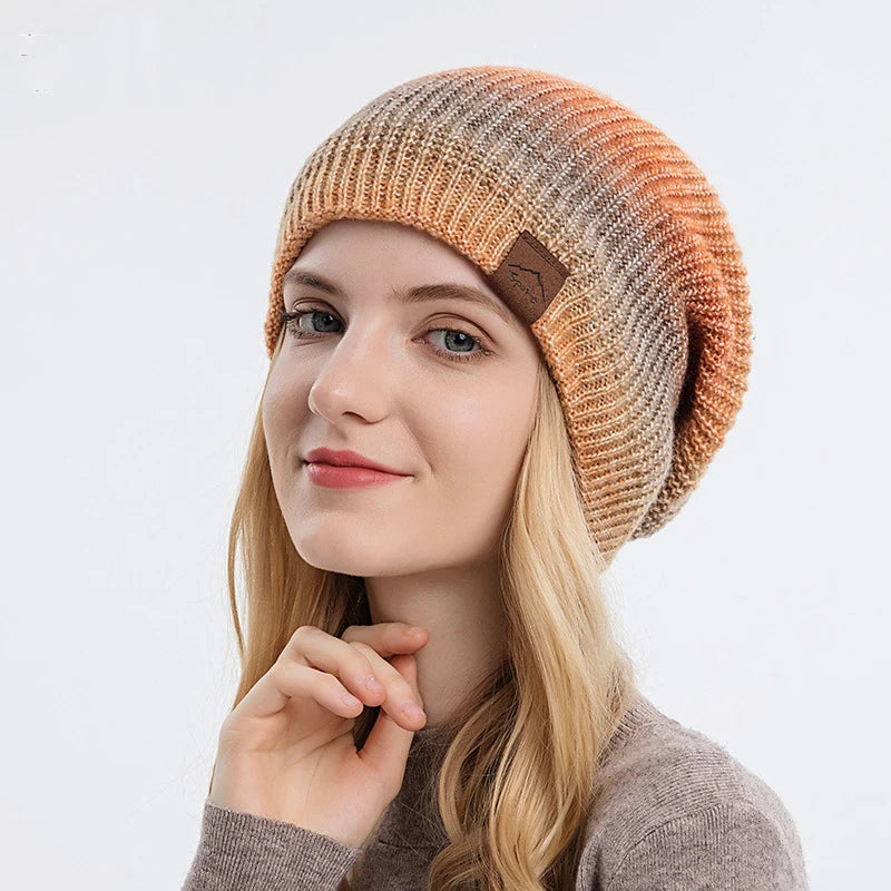 Unisex Warm Knit Winter Beanie 100% Acrylic Common Fabric Adjustable Pom Hat