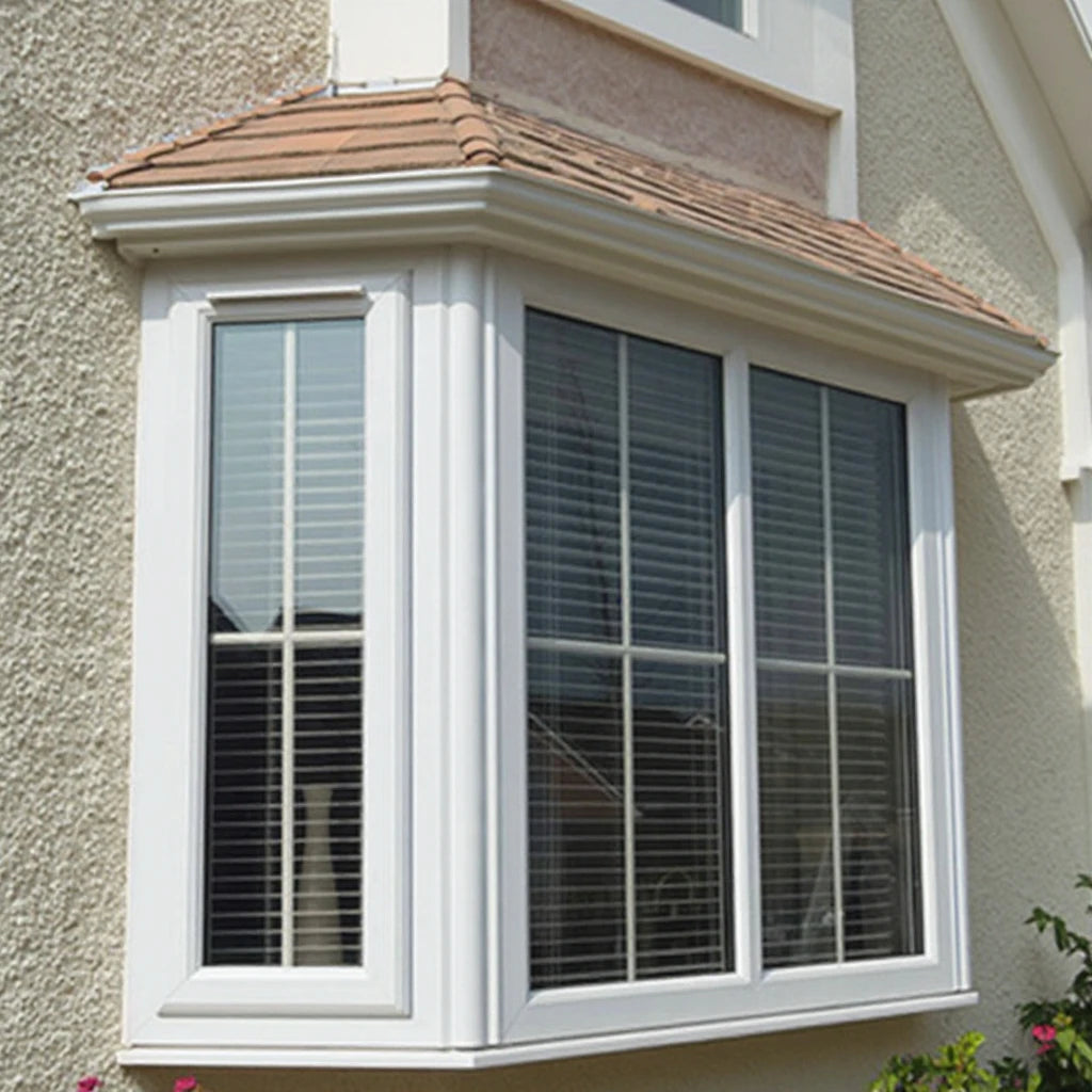 Youya Custom Residential Heat Insulation Bay Window Awning Double Glazed Glass Louvered Kitchen Bay Window with Grilled Design