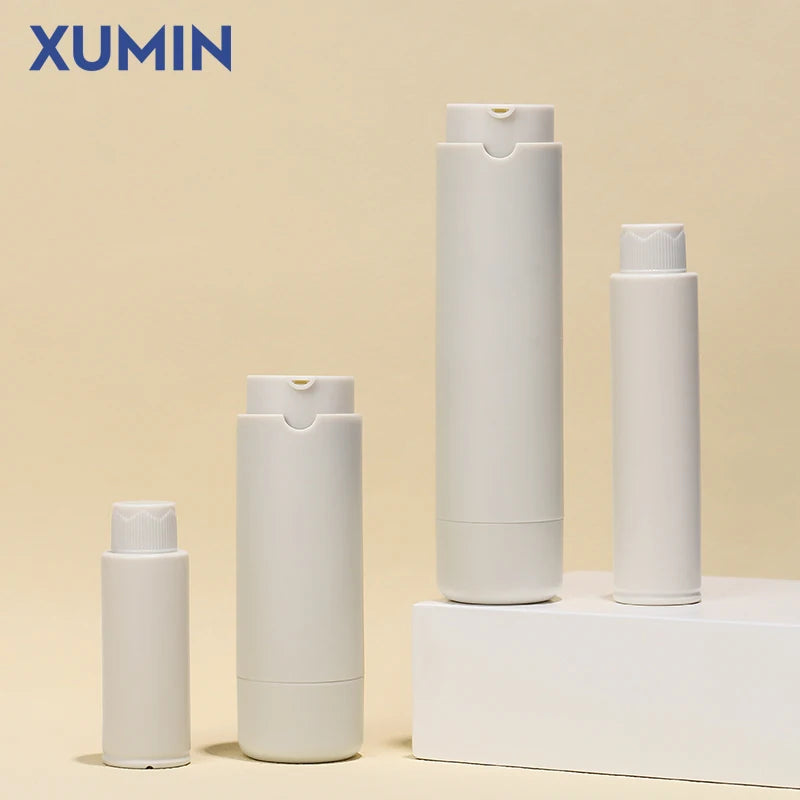 Luxury Airless Pump Bottle 25ml 45ml Replaceable Design Refillable Eco Friendly Skincare Packaging for Lotion Sunscreen