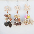 Parrot Bird Toys Wooden Nut Teething String Fruit Corn Cob Pine Cone Cork Chewing Boredom Relief Supplies