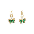 AA01015 Butterfly Earrings Light Luxury Zircon Exquisite Earrings