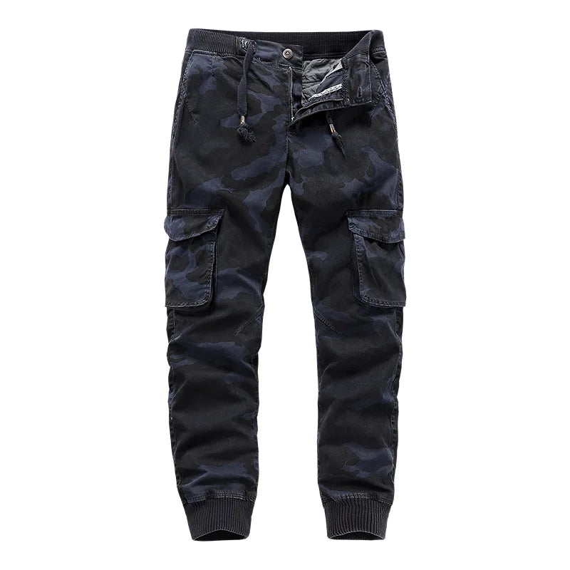 Hot Sale Wholesale Fashion Straight Mid Waist Custom Vintage Mens Multi Pocket Cotton Casual Cargo Pants