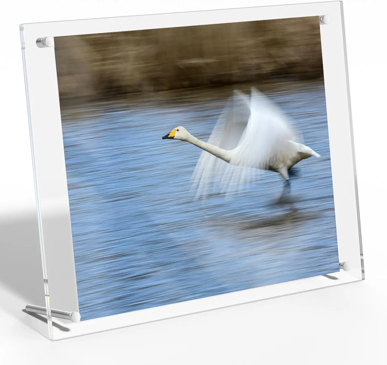 Acrylic Clear Frameless Eco-Friendly Customizable Sizes Photo Frame for Desktop Display Modern Floating Frame