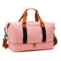 Brand Custom logo Large Waterproof pink Girls Weekend Nylon Tote Gym Sport Duffle Bag Vendor