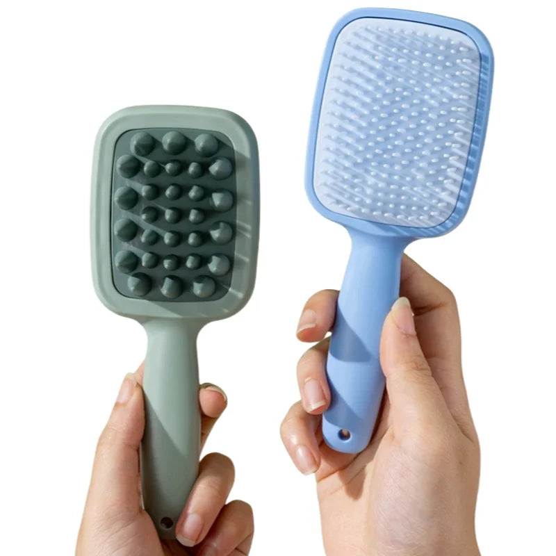 Customized Hair Brush Double-Sided Shampoo Brush With Coarse and Fine Tooth Scalp Massage Comb