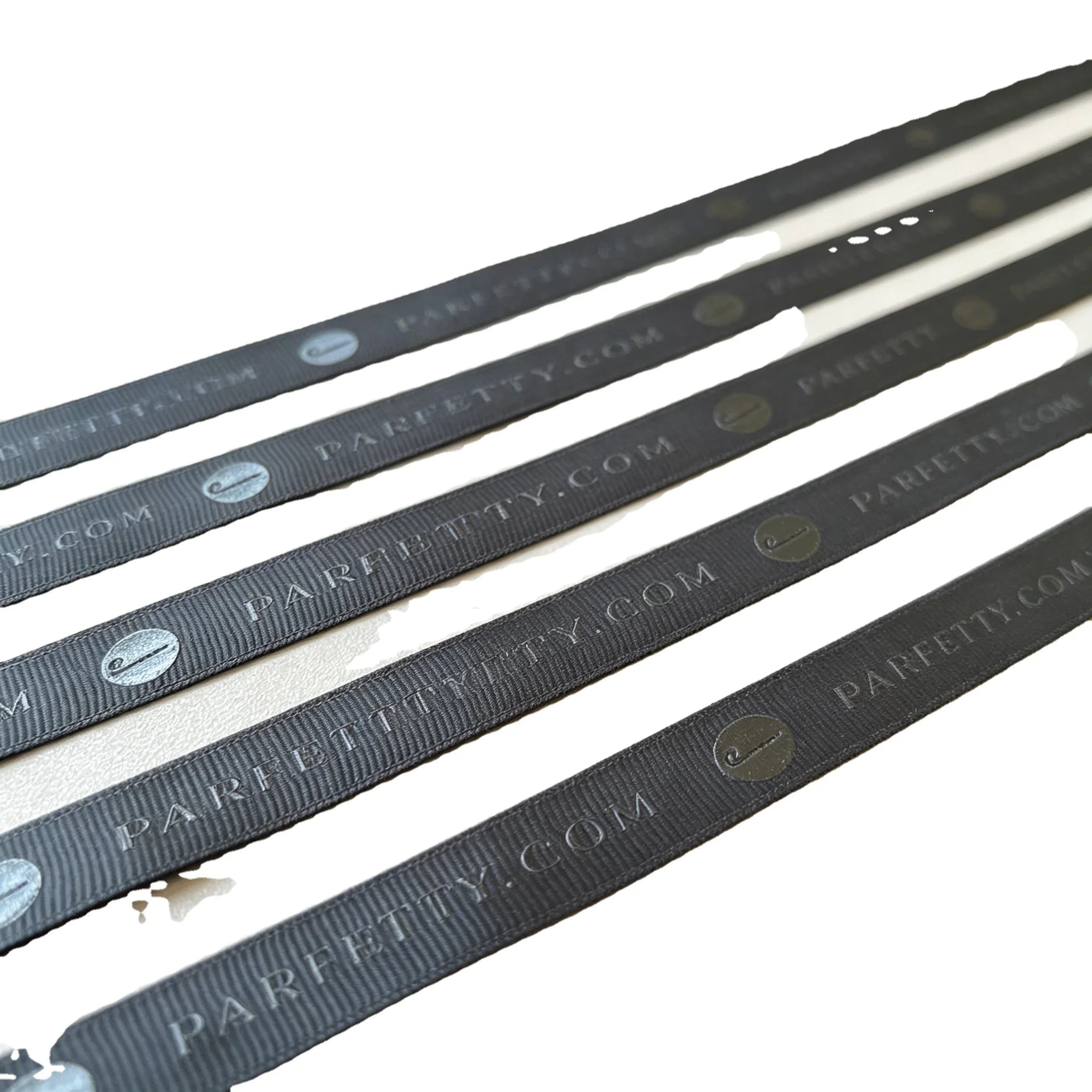 Factory Wholesale  PackagingBlack 2cm Grosgrain Ribbon Customized Valentines Day Printed Ribbon for Decorating Gift Box satin ribbon