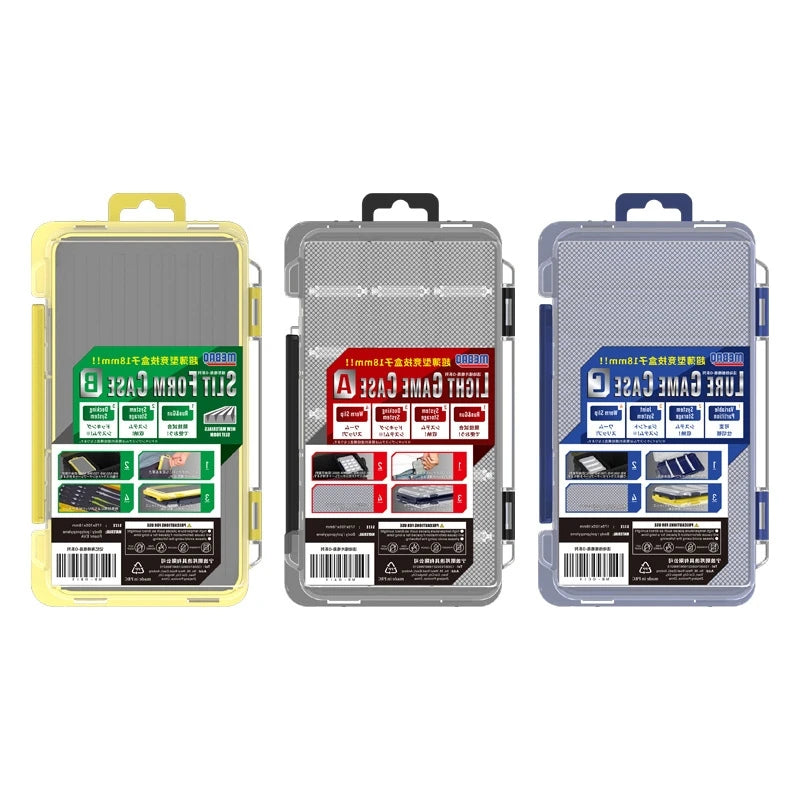 OEM Double Sided Plastic Fishing Tackle Box Multifunctional Organizer for Bait Storage and Hook Accessories for River Use