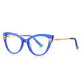 European and American Style Tr90 Custom Logo Eyeglass Frame Blue Light Blocking Glasses Women