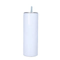 DIY White Sublimation Blanks 20oz 30oz Stainless Steel Double Wall Straight Sublimation Tumbler with Lid