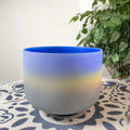 8 Inch Indigo Rainbow Chakra Quartz Crystal Singing Bowl a Note Third Eye Chakra 440Hz 432Hz with Free Mallet & O-ring
