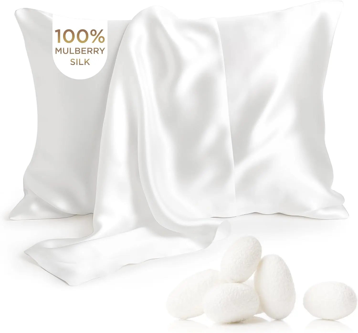 Customized 100% Real Mulberry Silk Pillow Case 6A 16/19/22/25 Momme Embroidered Pure Silk Pillow Case Box for Home Use