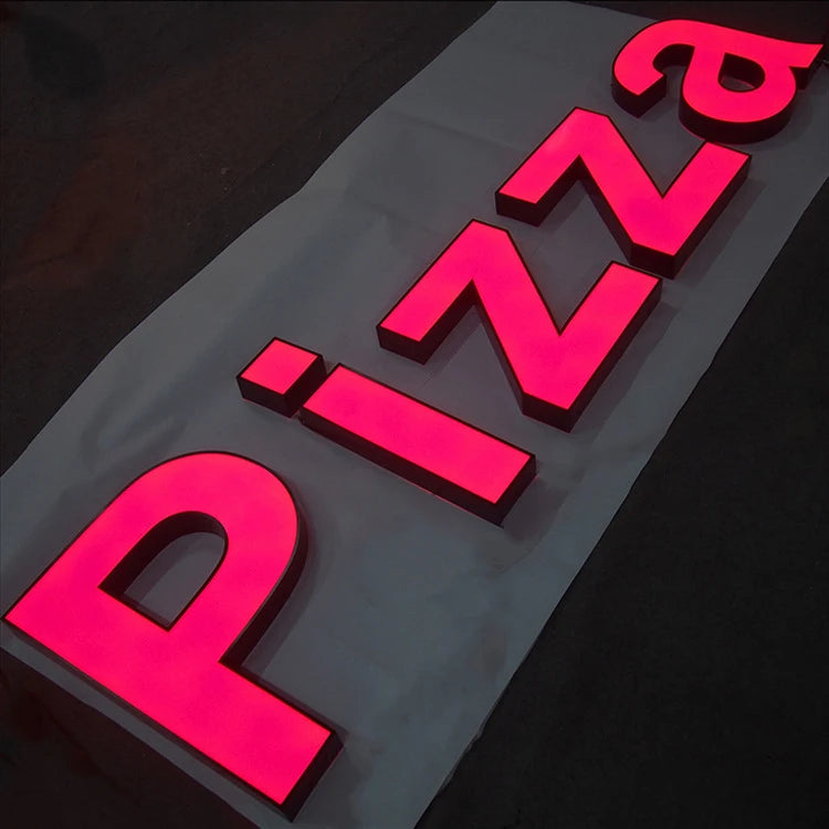 Custom Outdoor Store Front Led Sign 3d Channel Letter  Business Sign Signage  logo Led Luminous Sign for Restaurant