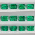 Starsgem 3*5mm-10*14mm Emerald Cut Colombian Emerald With Inclusion Lab Emerald Stone