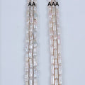 Zhuji Natural AA-AAA Color White Stick Biwa Natural Freshwater Pearl Strands for Sale