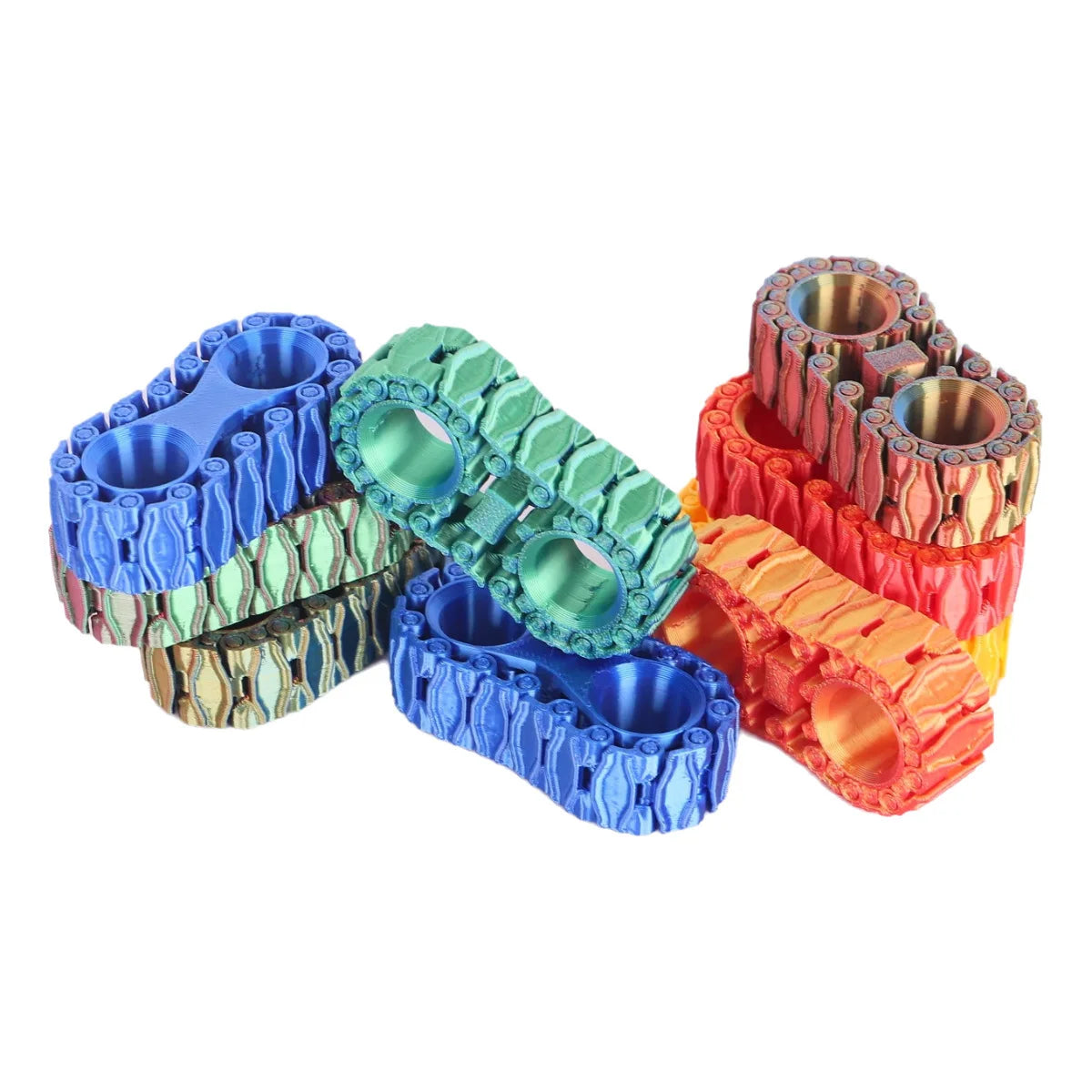 New Arrival Handheld 3D Printed Tread Office Stress Relief Track Gyro Toy Office Gift