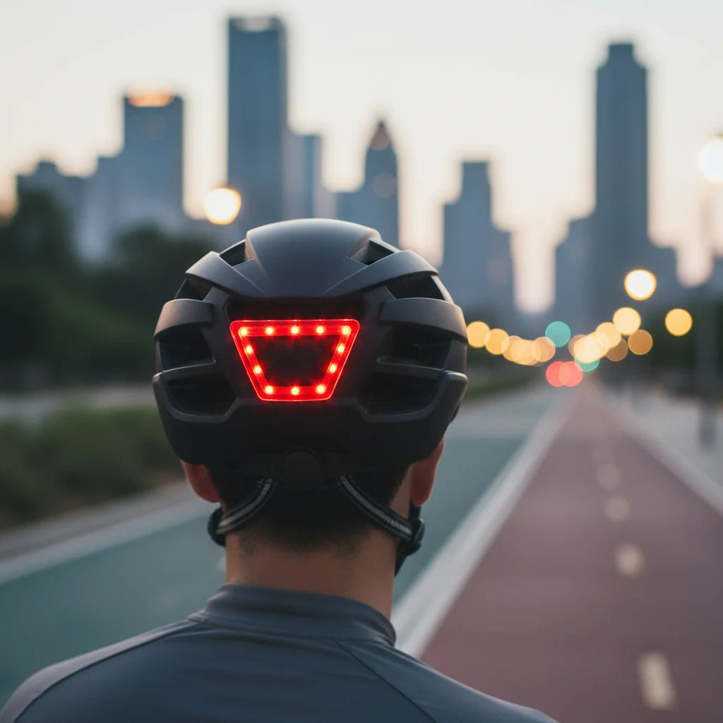 NEW Urban LED Bike Helmet Cycling Outdoor Sports Bicycle Helmet Scooter Helmet with Rear LED Light for Adult