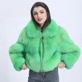 Elegant Customization Full Pelt Fade Color Wholesale Women Oversized Fur Coat Fox