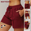 New Spring High Waisted Loose Sports Sweatpants With Pockets Casual Running Shorts and Versatile Sports Shorts for Out Wear