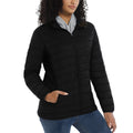 Custom logo Winter Womens Work Black Jacket Woman Zip Long Sleeve Jacket Women Fitness
