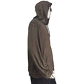 Faraday Clothes EMF Protective Silver Fiber Unisex Zipper-Up Hoodie Yarn Dyed Lined Knitted Solid Pattern Spring Silk Screen