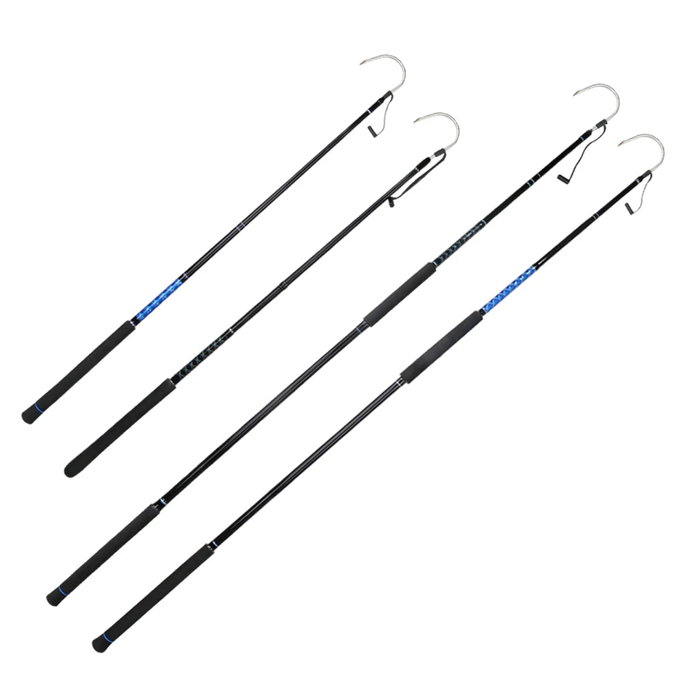 Top1 Wholesale 4Ft 6Ft Sea Fishing Gaff Big Game Hook With EVA Handle Fiberglass Blank Tuna Boat Trolling Fishing Gaff