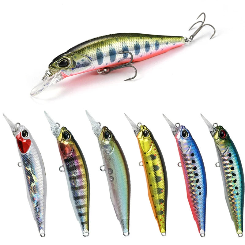 Top Right 8.4g 77mm M077 Minnow Fishing Lures Bait Saltwater Minnow Lure Sinking Minnow Hard Lure