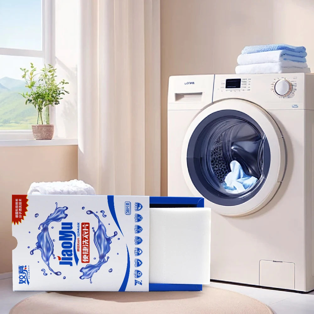 Private Label Eco-Friendly Disposable Solid Easy to Dissolve Laundry Sheets Deep Cleaning Fresh Organic Detergent
