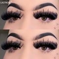 New Style Russian Wet Wispy Lashes Wholesale Fluffy Full Strip Eyelashes Vendor Private Label Lash Packaging Box