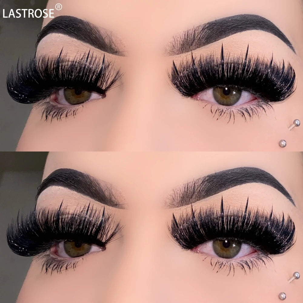 New Style Russian Wet Wispy Lashes Wholesale Fluffy Full Strip Eyelashes Vendor Private Label Lash Packaging Box