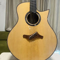 Custom Handmade G1500 41-Inch High Quality All-Solid Spruce Walnut Cutaway Style Fan Frets Gloss Acoustic Guitar MegaBDM