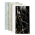 Modern Marble Pattern Back Aluminium 60*30 cm PVC & IXPE Foam Waterproof Self-Adhesive Wall Tiles for Kitchen and Bathroom Use