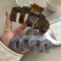 Imported High-grade Acetic Acid Large Size Grab Clip Ins Temperament Shark Clip Fashionable Simple Back Head Hair Clip