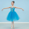 Professional Children's Performance Wear Romantic Ballet Tutu Skirt in Black Red Spain Dress for Ballet Shows