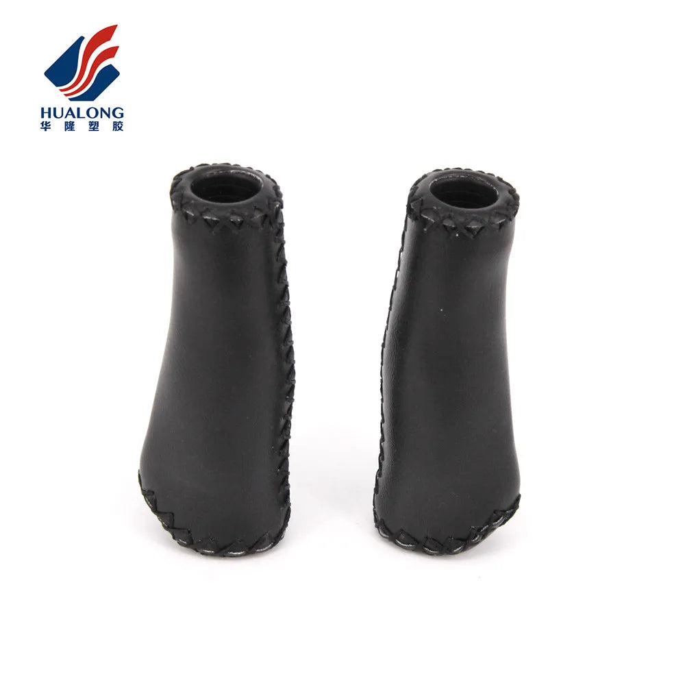 2022 R2 HUALONG Bicycle Grips Vintage Handmade New Design PU Leather Bicycle Handle Grips HL-G310
