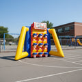 Indoor Outdoor Giant Inflatable Tic Tac Toe and Connect Four Target Shooting Basketball Hoop with PVC Material 10 Kids Capacity