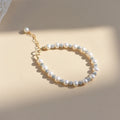 Popular Design Fashion Charm Sterling Silver Baroque Bracelet 925 Pearl Bracelet for Women Girls Jewelry