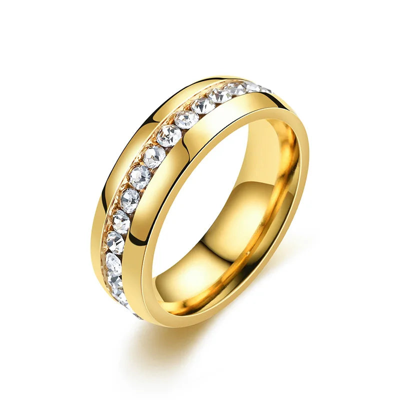 Hot Jewelry for Men Women Blue Gold Black Punk Rock Rings Accessories Jewelry Gift Stainless Steel Ring