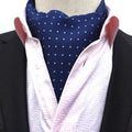 Classic Dot Cravate Homme Casual Paisley Folard Mens Ascot Polyester Jacquard Woven Ties for Men Italian