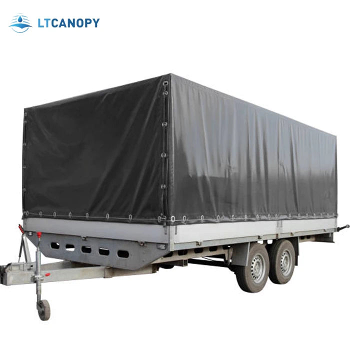 Litong Tear Resistant Waterproof Heavy Duty Tarp Grey Color Tarpaulin for Truck Cover