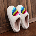 2024 Wholesale Comfortable Indoor Home Slides for Slippers for Women Fluffy Furry Non-Slip Absorbent Closed Flat Plush Indoor Wi