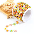 18k Gold Plating Sun Flower Charms Metal Stainless Steel Chains Diy Jewelry Making Supplies