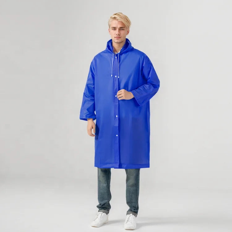 Extra Large Size Rain Poncho for Fishing Trips Windproof & Sealed Seams OEM Customization Available