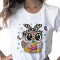 Custom Short Sleeve Printing Design T Shirt Women Camiseta Lilo Stitch Cartoon Kawaii Tshirt Fashion Clothes Harajuku T-Shirt