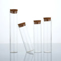 Empty Transparent Borosilicate 22mm Glass Tubes with Corks Wishing Bottle Spice Glass Test Tubes