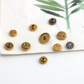 Nolvo World Custom Engraved Old Gold Zinc Alloy Rivets for Leather Bags & Handbags-Non-Tarnishing Durable MegaBDM